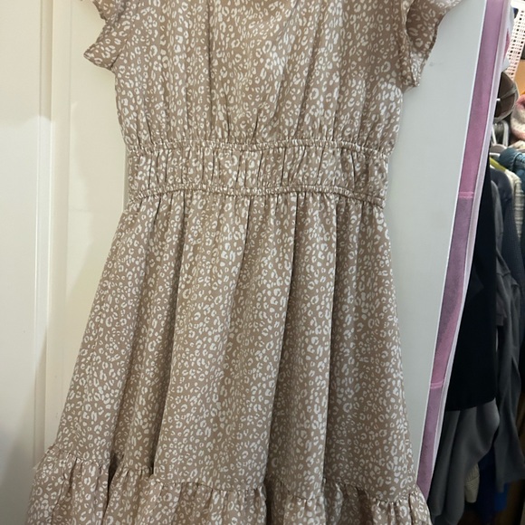 Altar'd State Cream Ruffle Sleeve Mini Dress - Picture 2 of 2